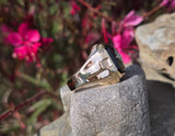 10k gold onyx and diamond vintage ring