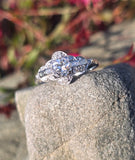Platinum Art Deco European diamond vintage estate engagement wedding ring
