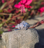 Platinum Art Deco European diamond vintage estate engagement wedding ring