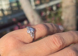 Platinum Art Deco European diamond vintage estate engagement wedding ring