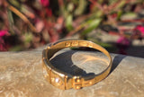 18ct gold Victorian pearl and diamond antique ring band