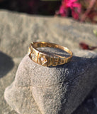 18ct gold Victorian pearl and diamond antique ring band