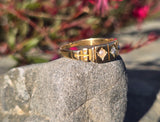 18ct gold Victorian pearl and diamond antique ring band