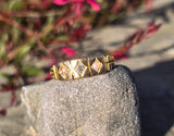 18ct gold Victorian pearl and diamond antique ring band