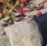 14k gold 1.8mm diamond eternity estate stackable band - size 6.25