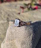 10ct gold Victorian carved agate antique ring