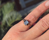 10ct gold Victorian carved agate antique ring