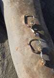 platinum & 18ct gold two-tone old cut diamond antique earrings
