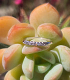 Platinum 7 diamond estate wedding band