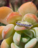 Platinum 7 diamond estate wedding band