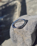 Platinum 13 diamond estate wedding band