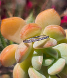 Platinum 13 diamond estate wedding band
