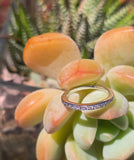 Platinum 13 diamond estate wedding band