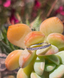 Platinum 13 diamond estate wedding band