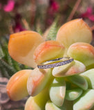 Platinum 13 diamond estate wedding band