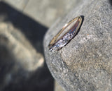 14k gold two-tone 3 diamond estate band