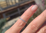Platinum 13 diamond estate wedding band