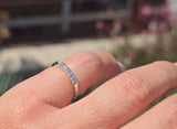 Platinum 7 diamond estate wedding band