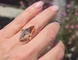 10k gold Art Deco agate antique ring