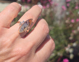 10k gold Art Deco agate antique ring