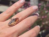 10k gold Art Deco agate antique ring