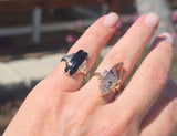 10k gold Art Deco onyx antique ring