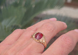 14k gold estate carnelian antique ring