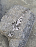 platinumArt Deco c.1920's diamond antique necklace pendant