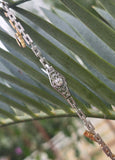 platinum & 18ct gold two tone antique diamond bracelet - c.1920's