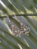 platinum & 18ct gold two-tone old cut diamond antique earrings HOLD