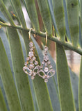 platinum & 18ct gold two-tone old cut diamond antique earrings HOLD