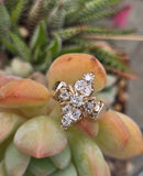 14-10k gold old mine cut diamond antique ring