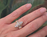 14-10k gold old mine cut diamond antique ring