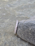 platinum 2.7mm diamond estate eternity band - size 6