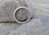 platinum 2.7mm diamond estate eternity band - size 6