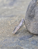 platinum 2.7mm diamond estate eternity band - size 6