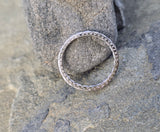 platinum Art Deco vintage 2.4mm diamond eternity band - size 6.9