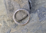 platinum Art Deco vintage 2.4mm diamond eternity band - size 6.9