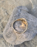 18ct gold ruby and diamond antique Georgian ring