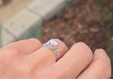 platinum c.1902's European cut diamond filigree estate vintage antique ring