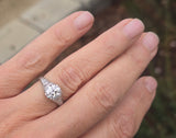 platinum c.1902's European cut diamond filigree estate vintage antique ring