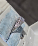 platinum c.1902's European cut diamond filigree estate vintage antique ring