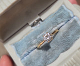 18k gold 1.01ct diamond solitaire ring - GIA certified
