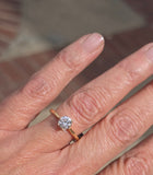 18k gold 1.01ct diamond solitaire ring - GIA certified