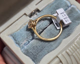 18k gold 1.01ct diamond solitaire ring - GIA certified