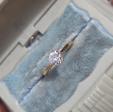 18k gold 1.01ct diamond solitaire ring - GIA certified