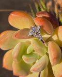 platinum vintage marquise diamond engagement ring