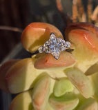 platinum vintage marquise diamond engagement ring