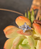 platinum vintage marquise diamond engagement ring