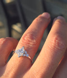 platinum vintage marquise diamond engagement ring